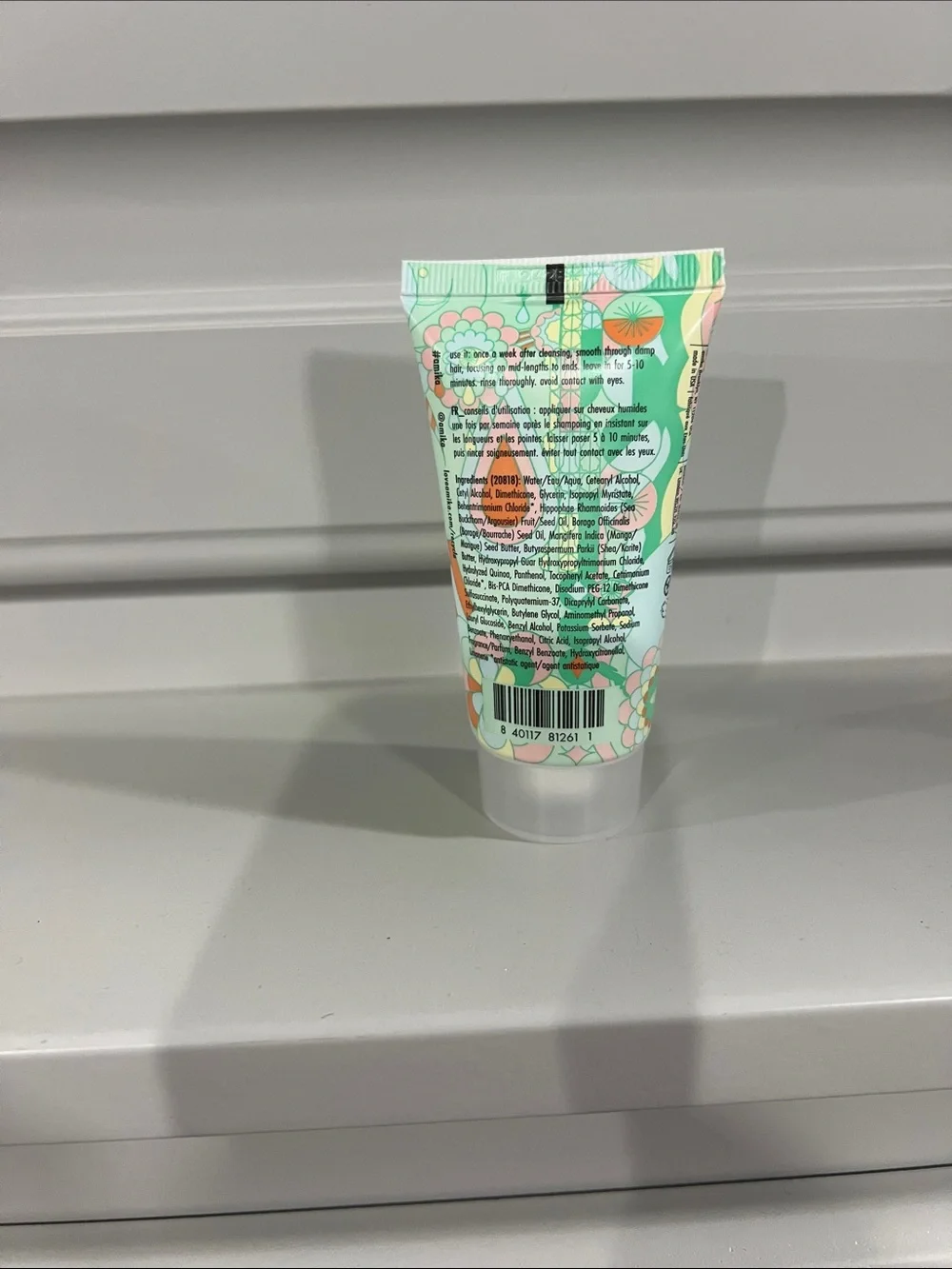 amika Mint Green Floral Repair Mask Tube